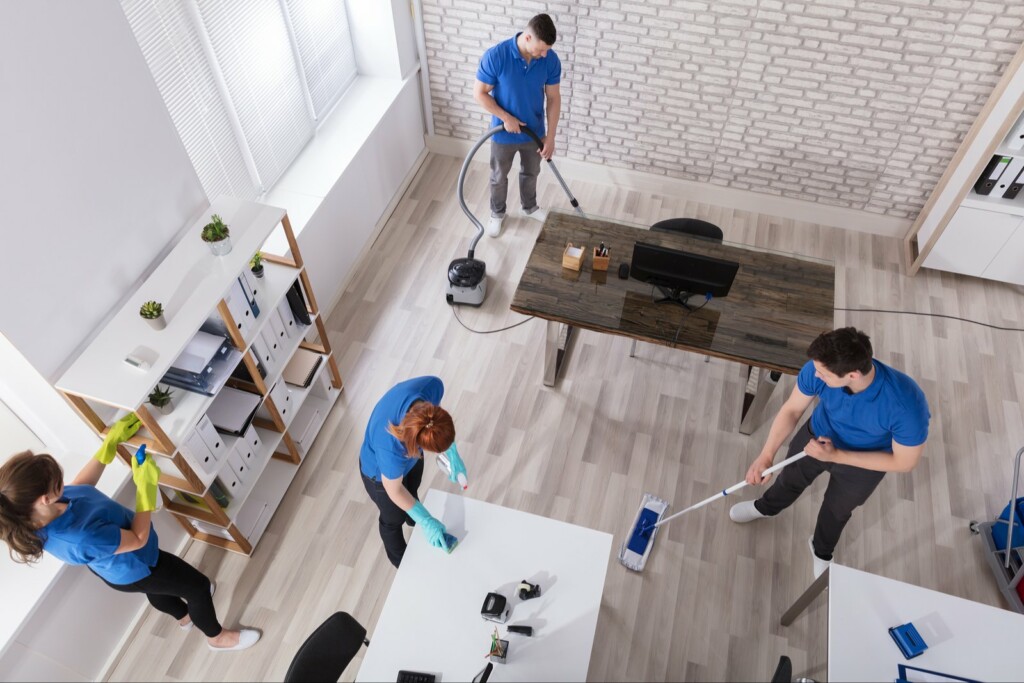 deep cleaning home office