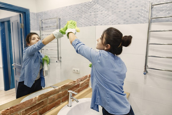 bathroom cleaning